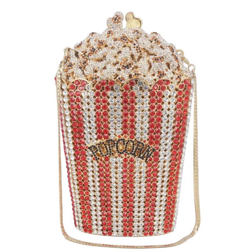 Rhinestone Popcorn Purse